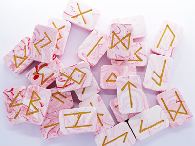 Marbled Runes - RED